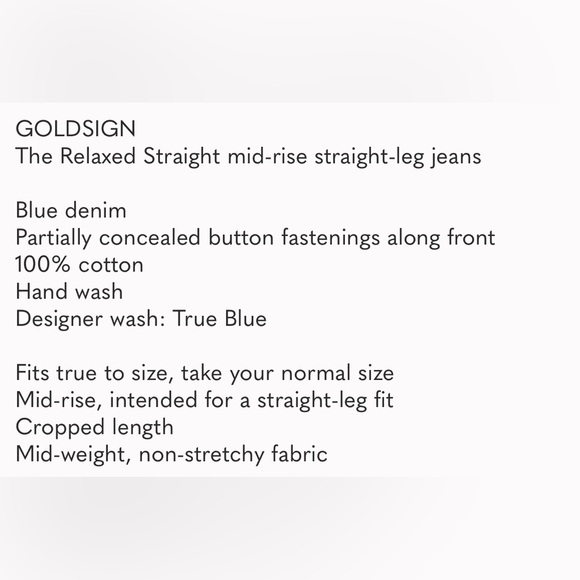 Perfect GOLDSIGN The Relaxed Straight mid-rise jeans - Picture 6 of 15